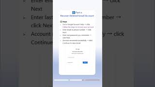📧Deleted Gmail Account? Recover Your Account Step by Step!#gmailaccount #gmailtips