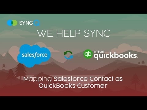 SyncQ Sync Automation - Mapping Salesforce Contact as QuickBooks Customer