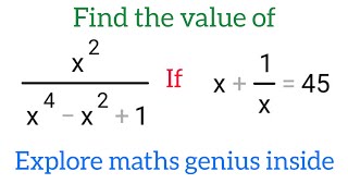Evaluating algebraic expression #maths #mathematics #mathtricks #algebra #matholympiad #calculus