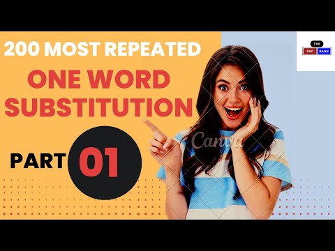 200 most repeated One Word Substitution for ssc cgl || part 1 || @assiduousaspirant