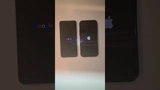 Google Pixel 8 vs. iPhone 12 boot up! Android 14 vs. iOS17 #googlepixel8 #iphone12 #android14 #short