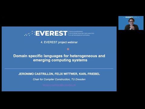 4. EVEREST project webinar: Domain specific languages for heterogeneous & emerging computer systems