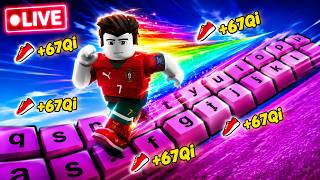 ⚡ KEYBOARD ON FIRE! +1 Speed Keyboard | ROBLOX Live 🔥🎮