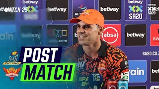 David Bedingham, Sunrisers Eastern Cape | MICTvSEC Post-match Presser| Betway SA20
