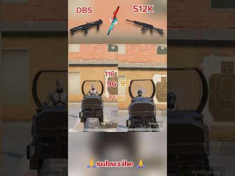 DBS V/S S12K 😱💥 damage test || don't miss end||#bgmi #pubg #trendingshorts