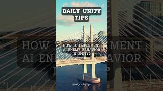 How to implement AI enemy behavior in unity? #FreeTutorials#UnityTips#UnityCommunity#GameDevTips