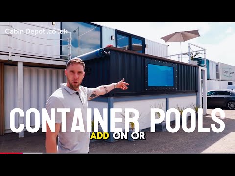 Swimming Pools made of Shipping Containers  @ Cabin Depot in Chichester West Sussex Uk.