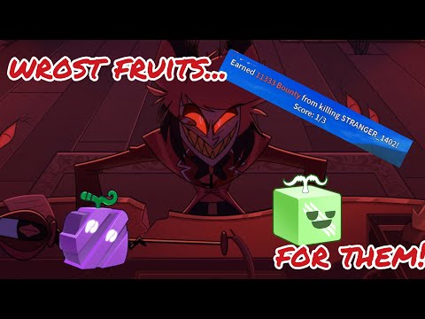 blox fruits but im fighting people with worse fruits in the game