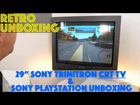 "20-ish Year Old" SONY 29" Trinitron CRT TV For Retro Gaming!  My Massive New Toy!