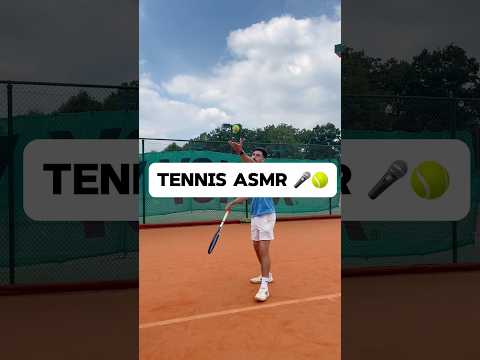 Tennis ASMR🎾🎤 #tennis #tennisasmr #tennisserve #tennisplayer