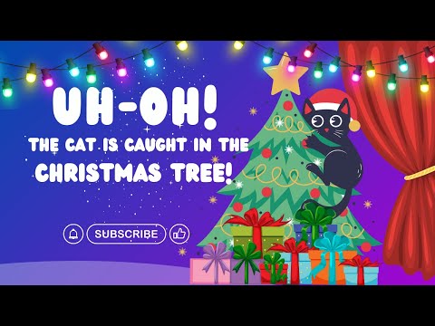 Climbing the Christmas Tree - A Sneaky Cat Adventure