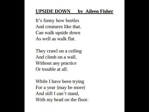 Upside down | poetry recitation 2024 | Grade 03 | updated version ❤️