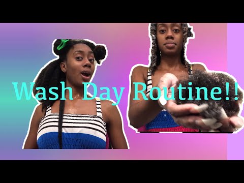 Long 4C Natural Hair Wash Day Routine!!!