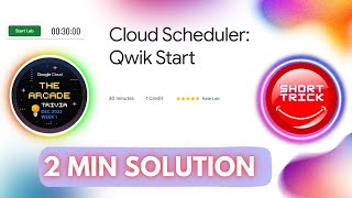 Cloud Scheduler: Qwik Start || GSP401 || #week1 December || @CloudHustlers #shorttrick