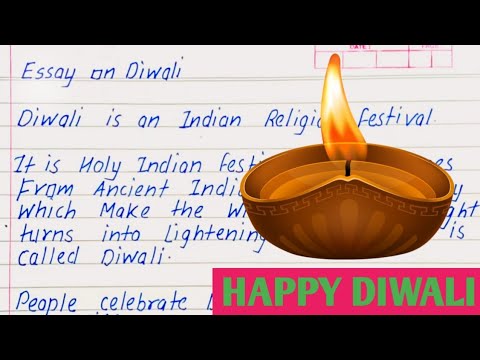 Essay on Diwali in English 2022 || Short Diwali essay
