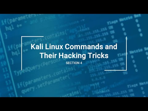 Introduction to Kali Linux Commands & Their Hacking Tricks | Chapter 4 | #kali #cybersecurity