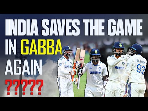INDIA Saves the game in GABBA again ?