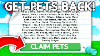 How To Get SCAMMED + HACKED Pets BACK In Adopt Me 2026!