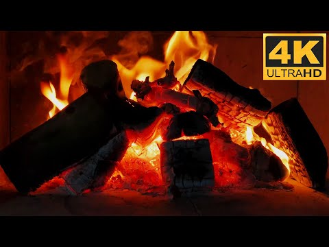 Cozy Fireplace Burning Ambience Relaxing Fireplace sounds for sleeping  with Crackling Fire Sounds