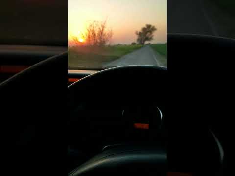 Beautiful Sunset While Driving 🥰 #shorts #sunset #viralvideo #cardriving