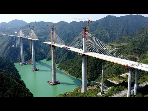 Largest Europe Heavy Duty Bridge Construction Process - World Insane Mega Bridge Projects Are Built