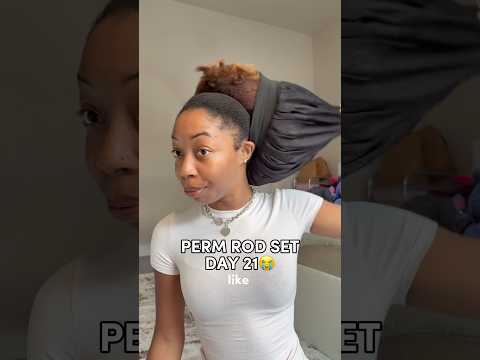 Is it time to wash my hair yall?😭 #permrodset #curlyhair #naturalhair