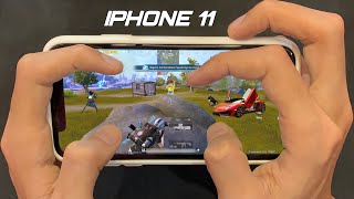 IPHONE 11 HANDCAM IN 2025 🔥/Smooth+Extreme PUBG Gaming Test😍/ NEW IOS 18.5 Livik Gameplay!