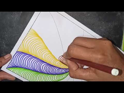 Easy zentangle art || zendoodle art