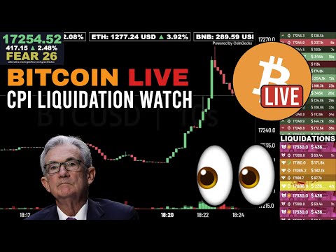 [Archived] Bitcoin CPI Nov-Dec 2022 Liquidation Watch Livestream