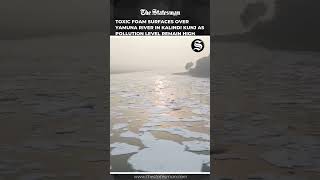 Toxic Foam Surfaces Over Yamuna River in Kalindi Kunj as Pollution Levels Remain High