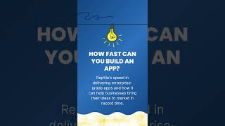 How Fast Can You Build an App? The Speed Advantage of Reptile Apps”