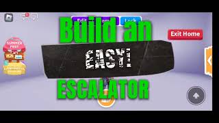 Adopt me! BUILD AN ESCALATOR! 👌