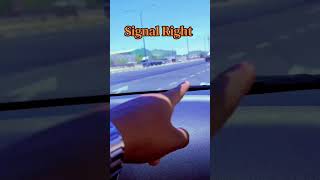 Before making a right turn or changing to the right lane: #drivingreview #justdrive
