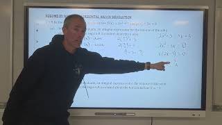 AP Calculus Review: Volumes -  Washer (Horizontal Axis of Revolution)