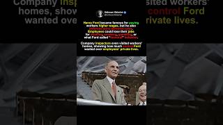 Henry Ford’s Strict Rules for Workers #shorts