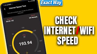 How to Check Internet wifi Speed on Mobile || How To Perform Internet Speed Test On Android