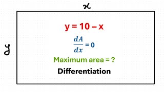 Math Olympiad question for solving Differentiation Word Problem. Diff to get Maximum Area.