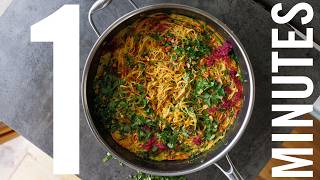 CREAMY PEANUT SPICY NOODLES | ONE PAN NOODLES in 10 MINUTES