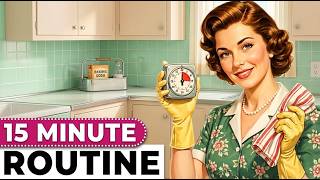 This 1950s Housewife Routine Kept Homes Spotless in 15 Minutes a Day. Why Did We Stop?