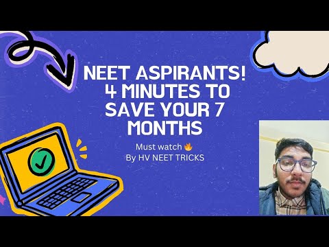 NEET ASPIRANTS ⚠️ | WATCH THIS IF YOU ARE CONFUSED ABOUT WHERE AND HOW TO STUDY IN SHORT DURATION⏰️