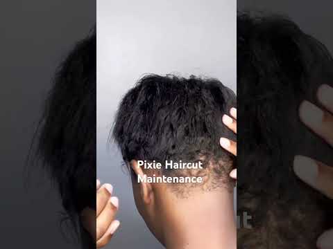 Pixie Hair Maintenance #pixiehaircut #duet #protectivehairstyle #natural