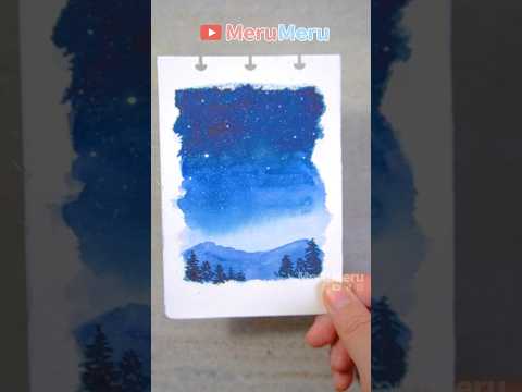 ✨watercolor #shorts #art #diy  #shortvideo #satisfying #easydrawing  #tutorial  #painting #drawing