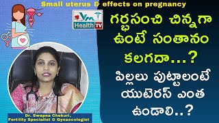 గర్భసంచి చిన్నగా ఉంటే పిల్లలు పుట్టరా...? | Pregnancy Problems With Small Uterus | Dr Swapna Chekuri