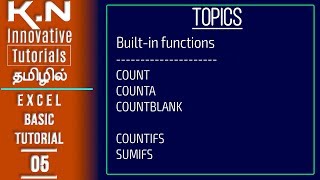Excel Basic Series | 05 | Built-In functions