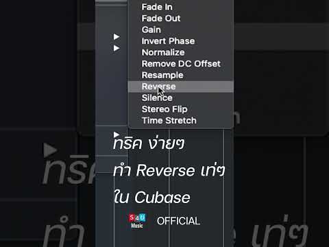 ทริค เล็กๆ ทำ Reverse ดท่ๆใน Cubase #shorts