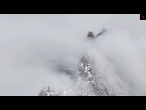 Mountain Tour | Snowfall | Winter Morning | Henan China | Breathtaking View | Scenery | Music
