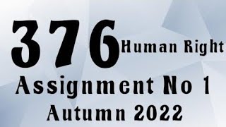 AIOU Code 376 Solved Assignment No.1 Autumn 2022 #aiou #aiousolveassignments
