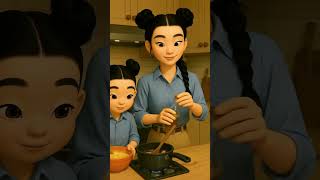 Cooking with Love 👩‍👧 | Mom & Mini Chef Moments #CookingWithLove #MiniChef