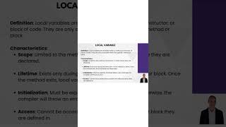 Trailer | Local variable in java