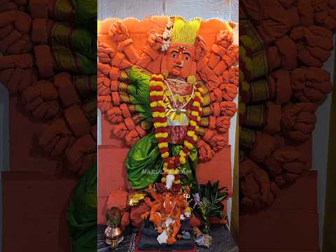 Saptashrungi mata Vani gad ganpati decoration making #ecofriendlyganpati  #saptashrungidecoration